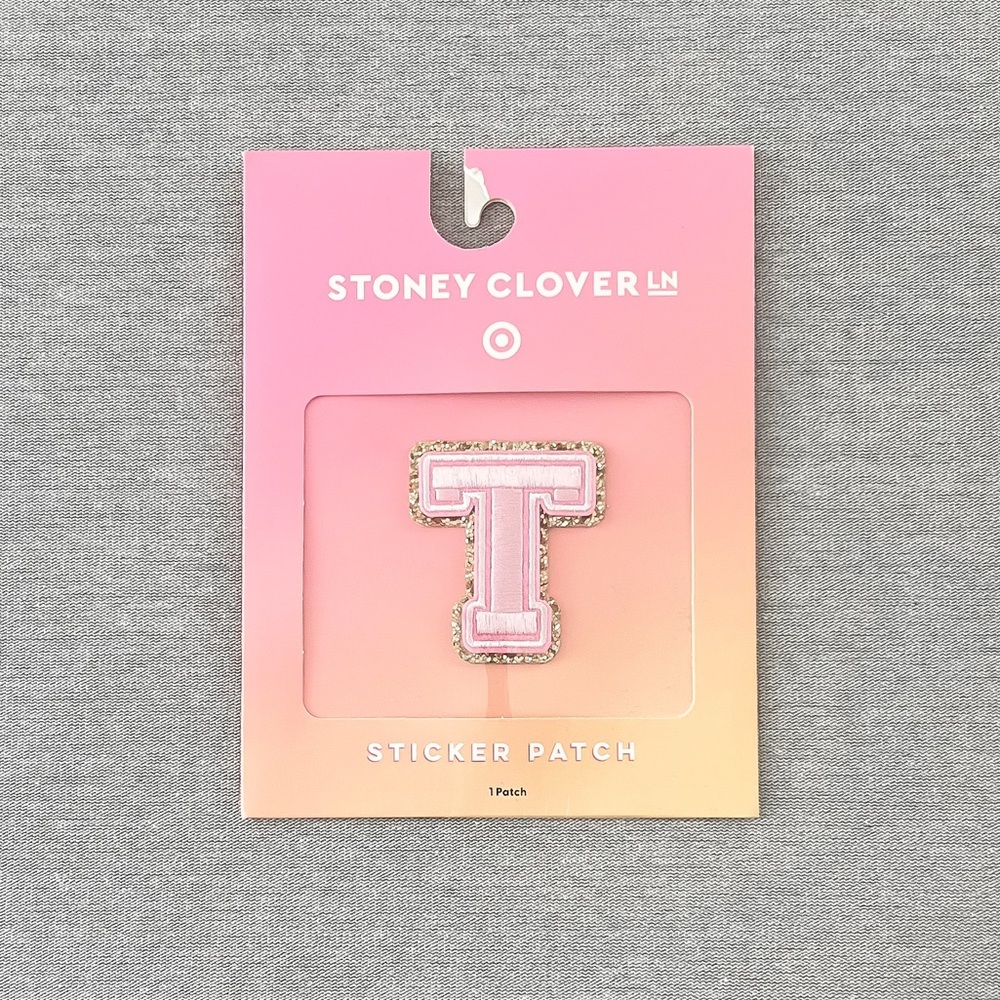 Target x Stoney Clover Lane Pink T Sticker Patch